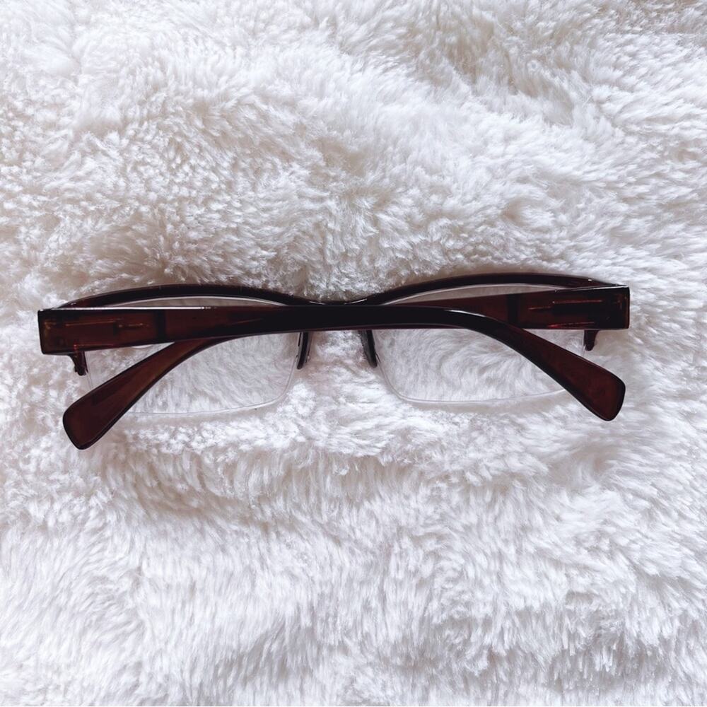 Sophie Tortoise Brown Rectangular Reading Glasses - Picture 15 of 15